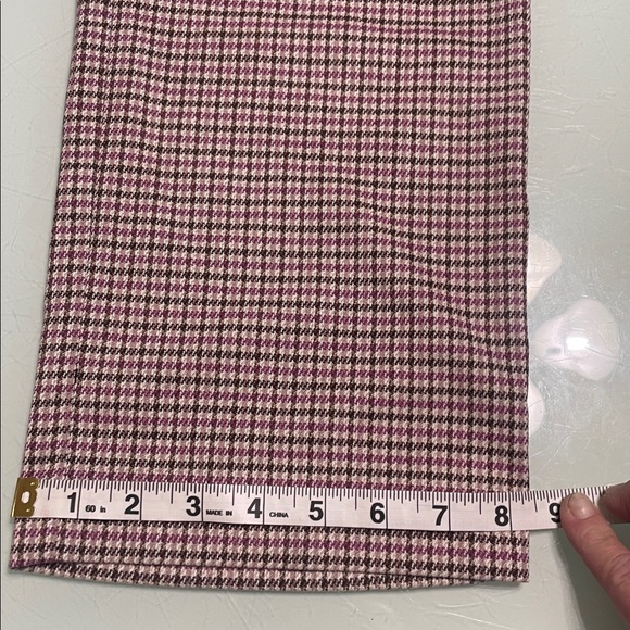 Liz Claiborne Purple and Black Checkered Pants - Picture 5 of 8